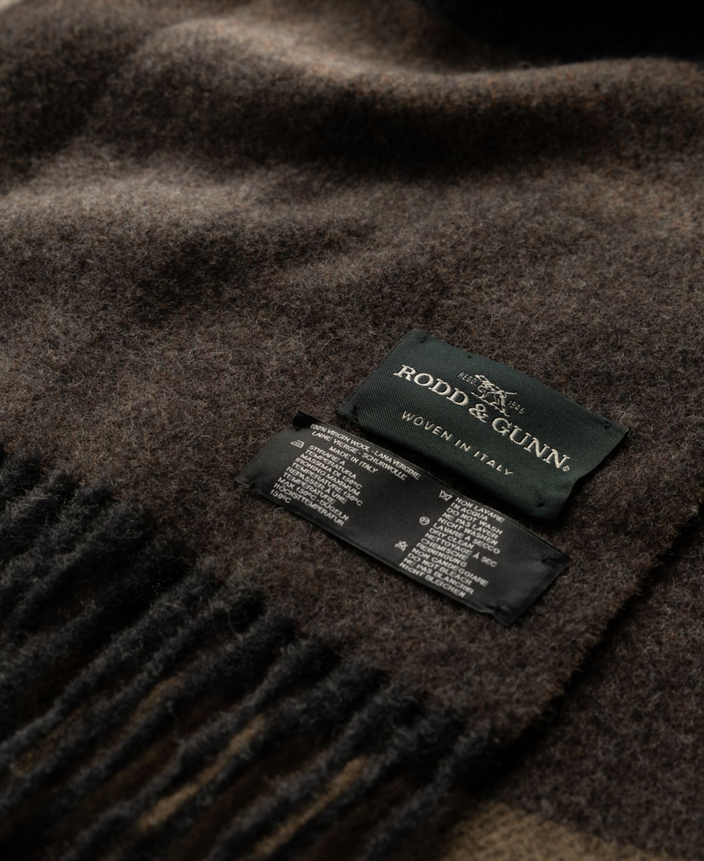 Мужской шарф Rodd & Gunn Jervois Road Wool, цвет: Земляной — фото 3