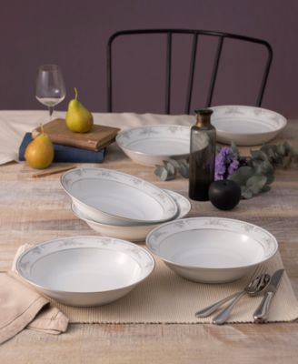 Sweet Leilani Set of 4 Rim Dinner Bowls, 10", 25 oz.