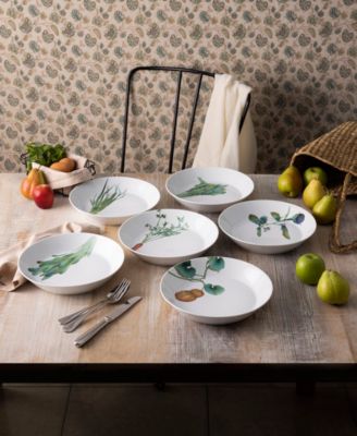 Kyoka Shunsai Set of 6 Coupe Dinner Bowls, 9-3/4", 43 oz.