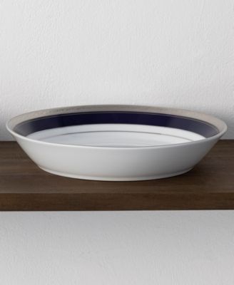 Crestwood Cobalt Platinum Set of 4 Coupe Dinner Bowls, 9-3/4", 43 oz.