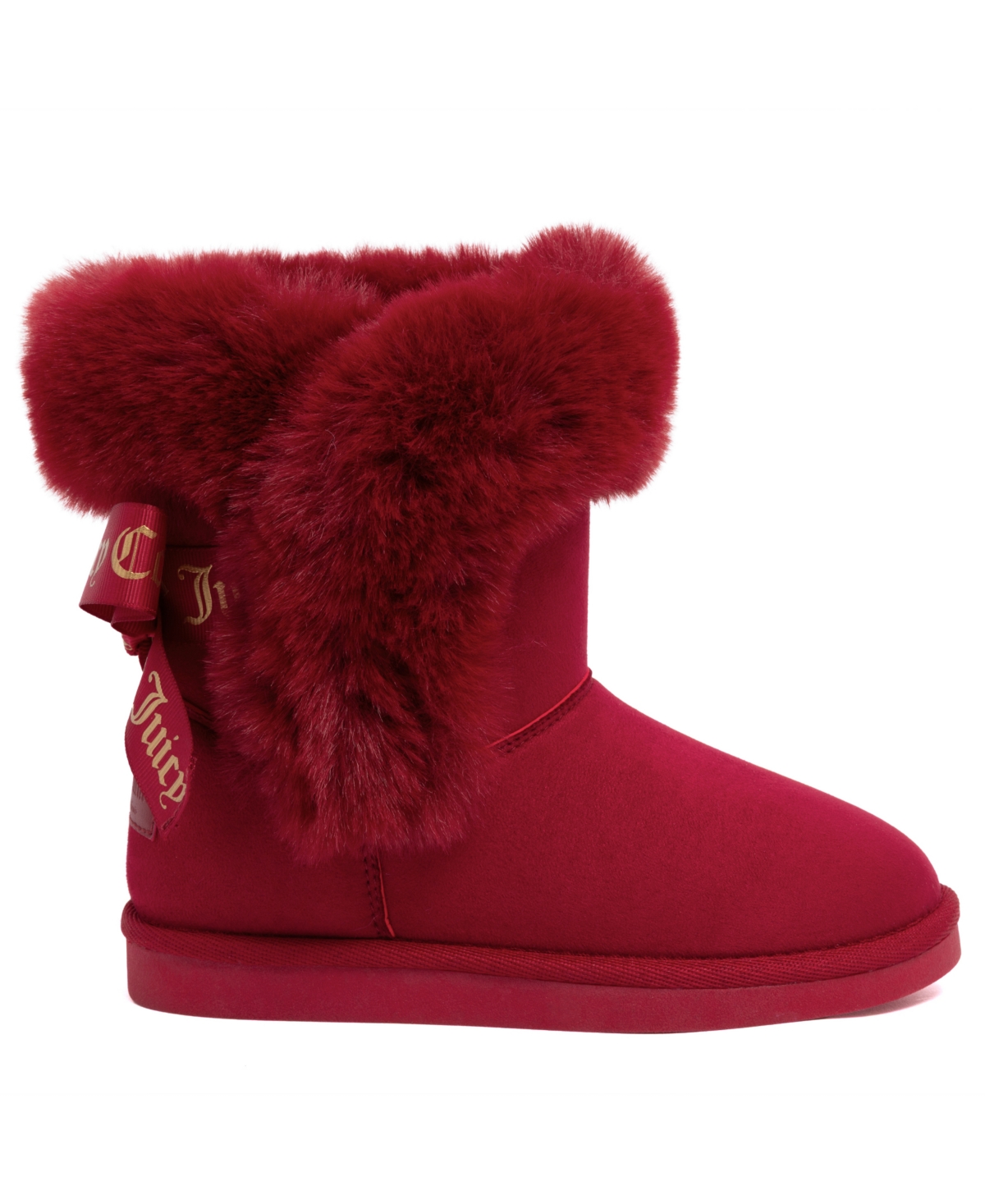 Juicy Couture Girls 1-13 King Cold Weather Slip-on Boots In Burgundy