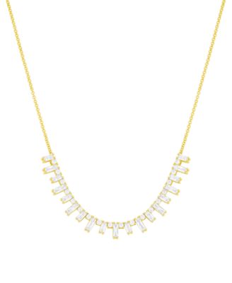 Multi-Shape Cubic Zirconia Necklace