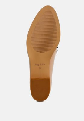 London Rag Womens Winged Patent Pleather Penny Loafers