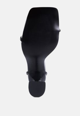 Womens Biten Berry Spool Heel Lace Up Sandals