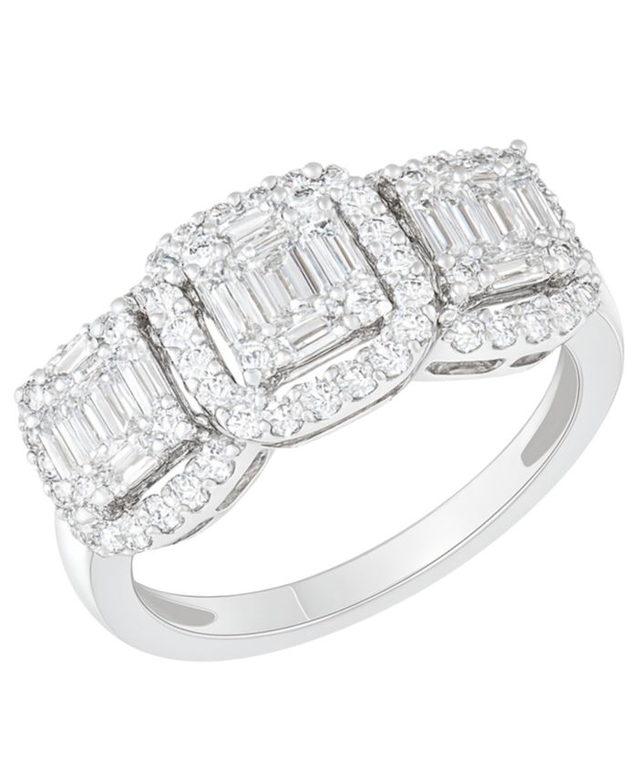 Diamond Ring (1 ct. t.w.) in 14K White Gold