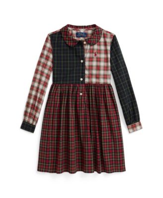 Polo Ralph Lauren - Girls 2T-6X Plaid Poplin Shirtdress