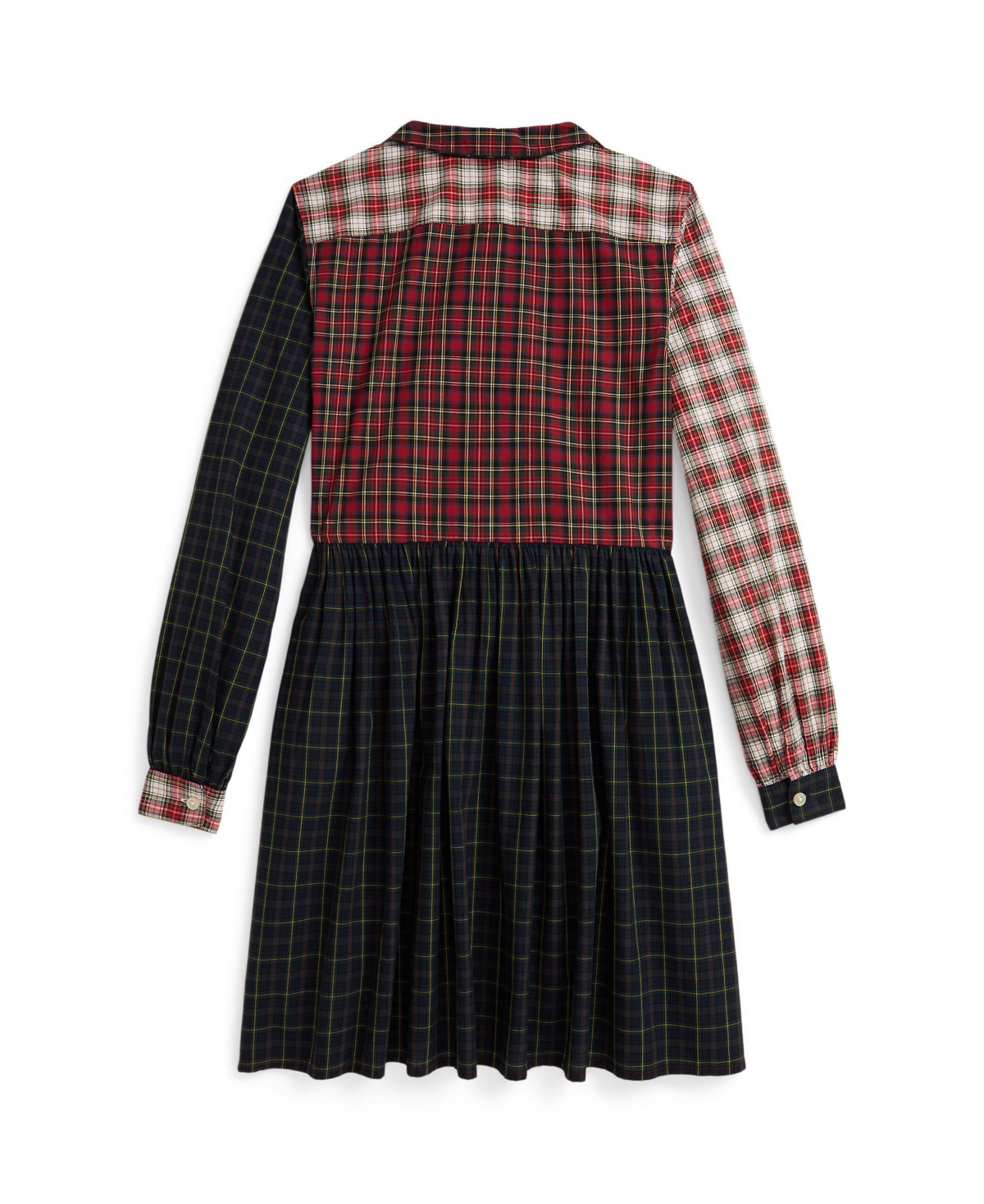 Polo Ralph Lauren Girls 7-16 Long Sleeves Plaid Shirt Dress