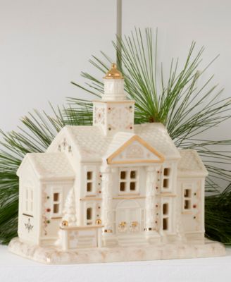 FROM THE VAULT! Mistletoe Park Town Hall with Clock Tower, Exclusively at Macy's