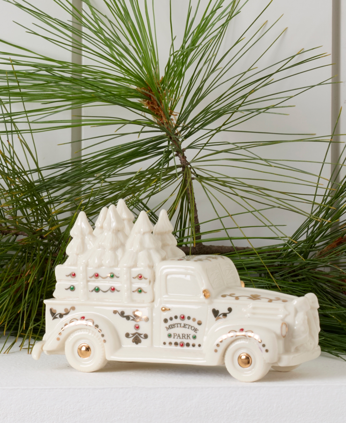 From The Vault! Lenox Mistletoe Park Truck with Trees, Exclusively at Macy's