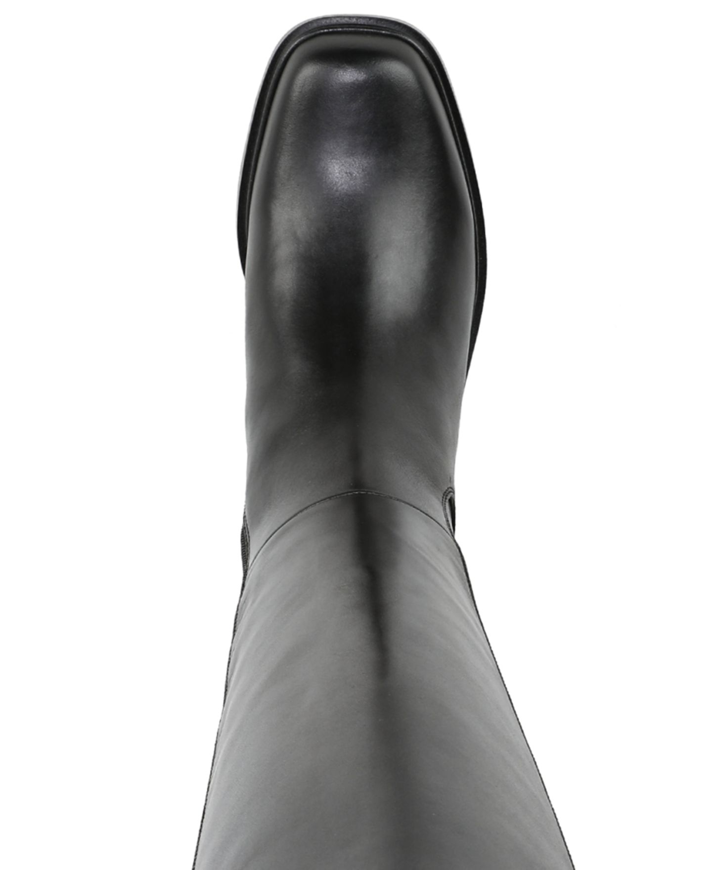 Женские ботинки Franco Sarto Gisella Square Toe Zip Tall Boots, Regular & Wide Calf, цвет: Чёрный кожаный — фото 5