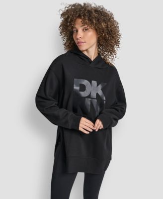 Women's Satin Logo Oversized Tunic Hoodie