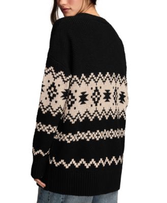 Women's Cotton Southwest Cocoon Cardigan Sweater