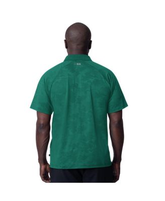 Men's Green New York Jets Baseline Raglan Polo Shirt