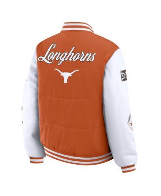 Women's Burnt Orange Texas Longhorns Varsity Puffer Jacket