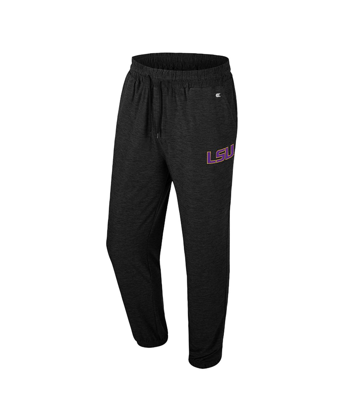 Colosseum Men's Black Lsu Tigers Revolution Jogger Pants In Black