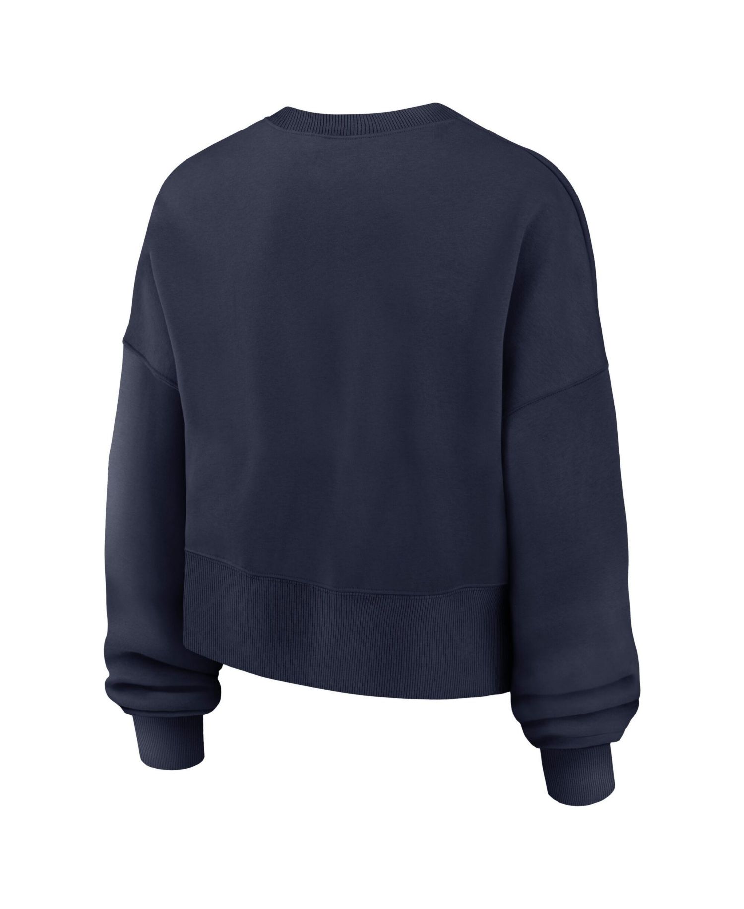 Women's Navy Arizona Wildcats Oversized Phoenix Arch Pullover Sweatshirt