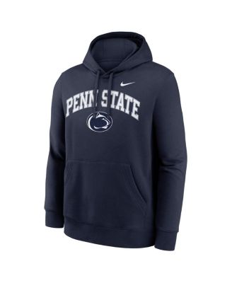 Men's Navy Penn State Nittany Lions Club Fleece Arch Pullover Hoodie