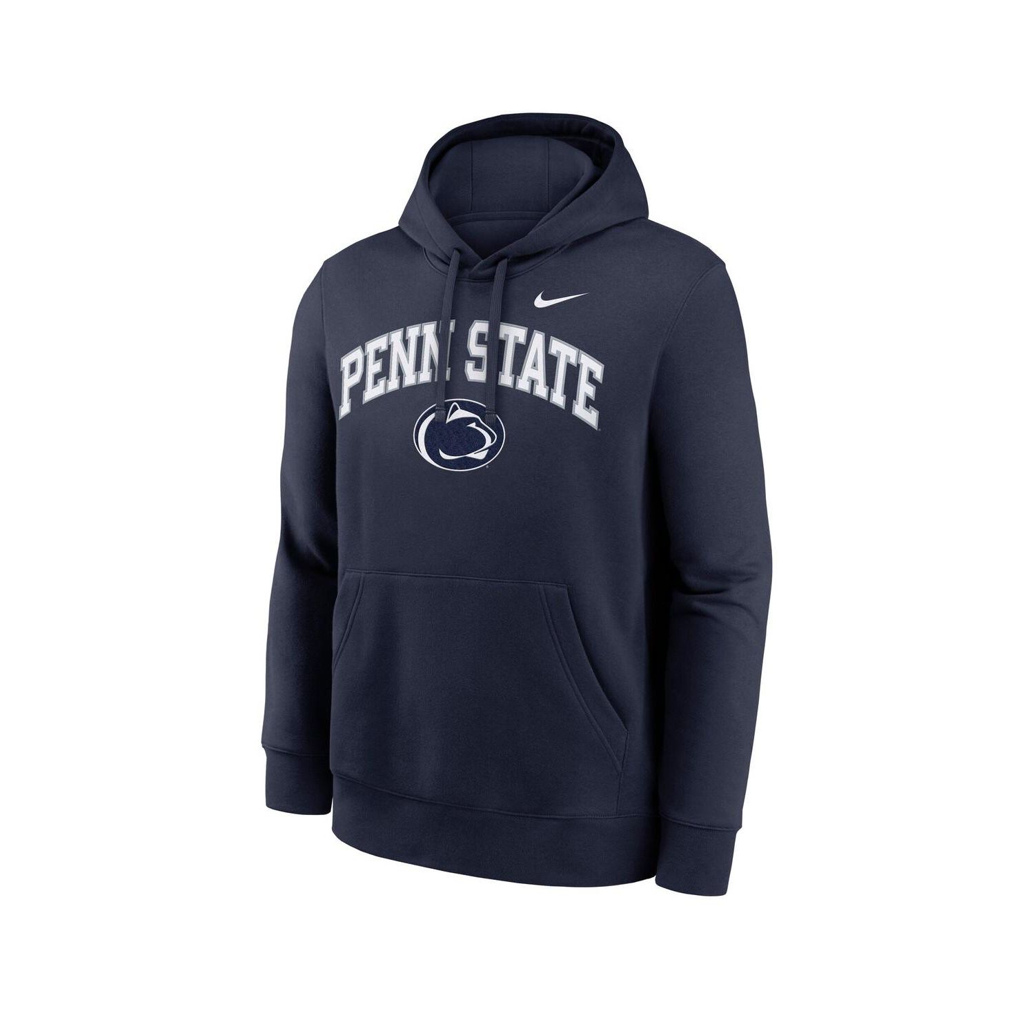 Men's Navy Penn State Nittany Lions Club Fleece Arch Pullover Hoodie