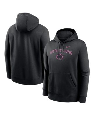 Nike - Men's Black Penn State Nittany Lions Throwback Club Fleece Pullover Hoodie