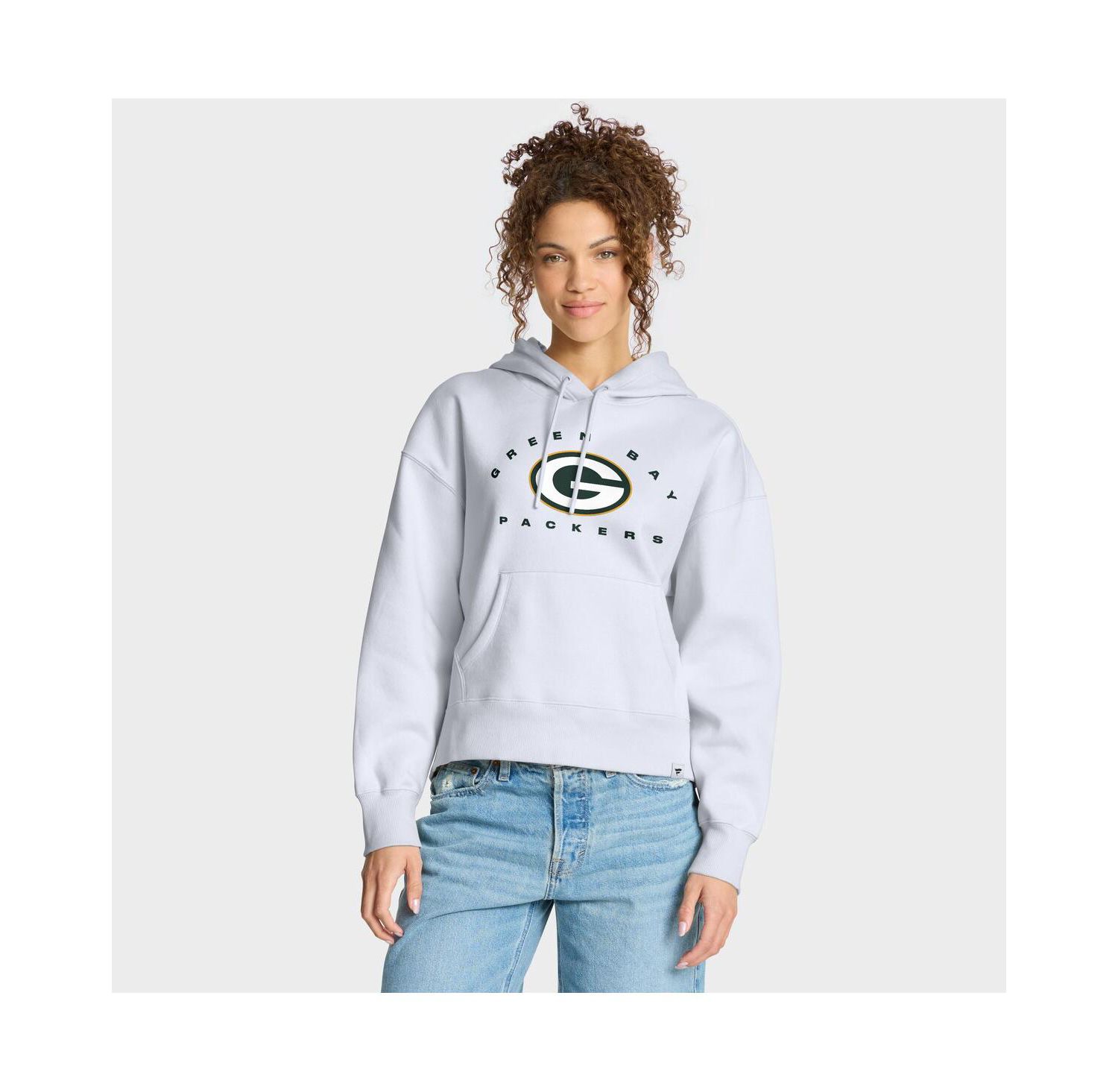 Women's White Green Bay Packers Eligible Receiver Legacy Pullover Hoodie