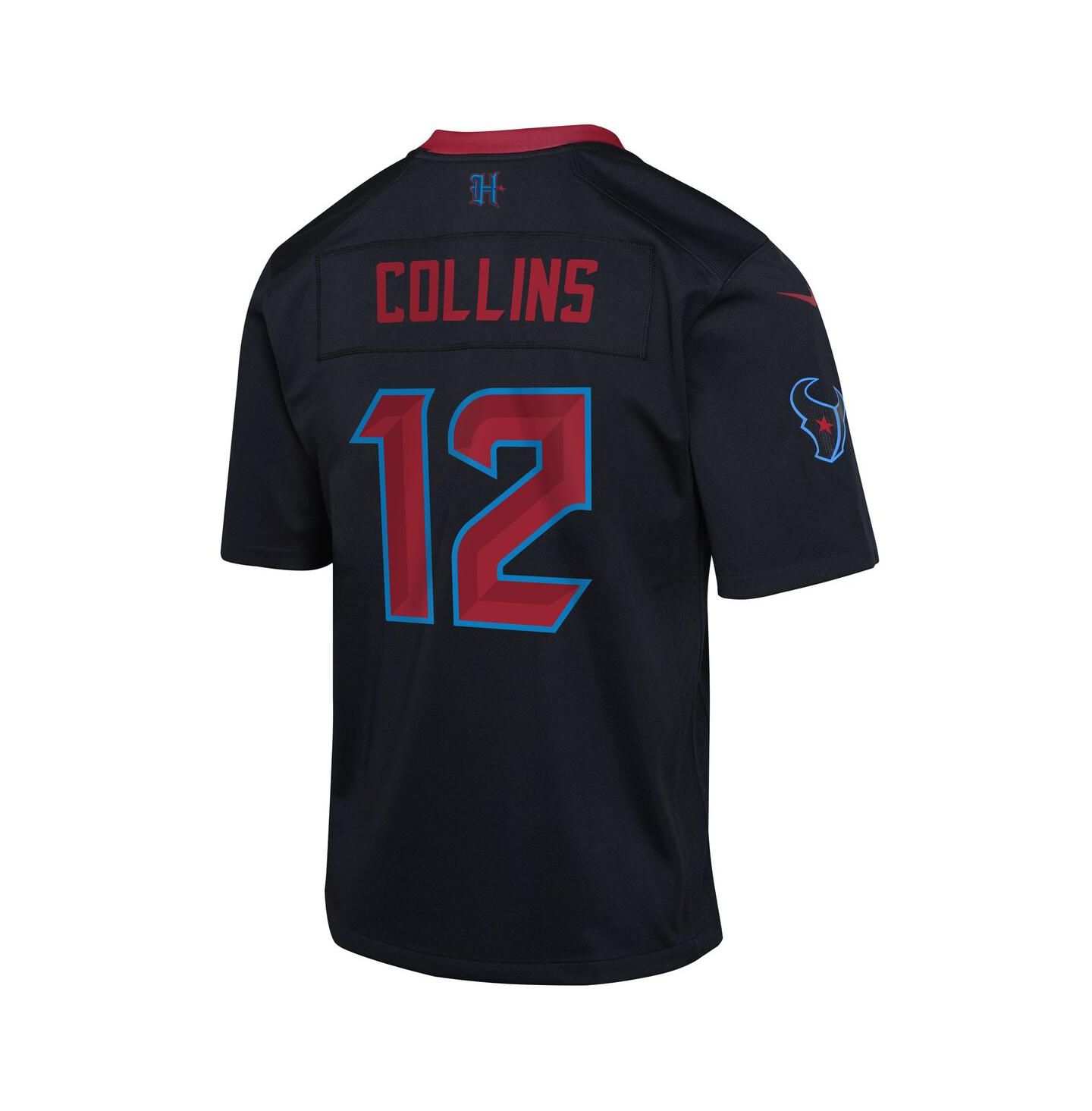 Детское джерси Nike Nico Collins Houston Texans Alternate Game, Navy — фото 3