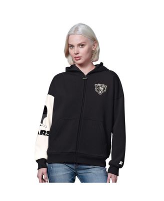Starter - Women's Black Chicago Bears 4th Down Full-Zip Hoodie