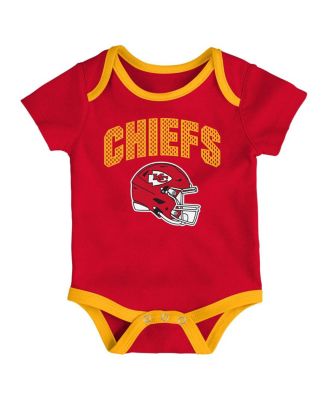 Baby Boys and Girls 3-Piece Kansas City Chiefs All Day Play Bodysuit Set