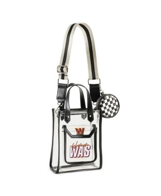 WEAR by Erin Andrews - Washington Commanders Clear Stadium Coin Pouch with Crossbody Purse
