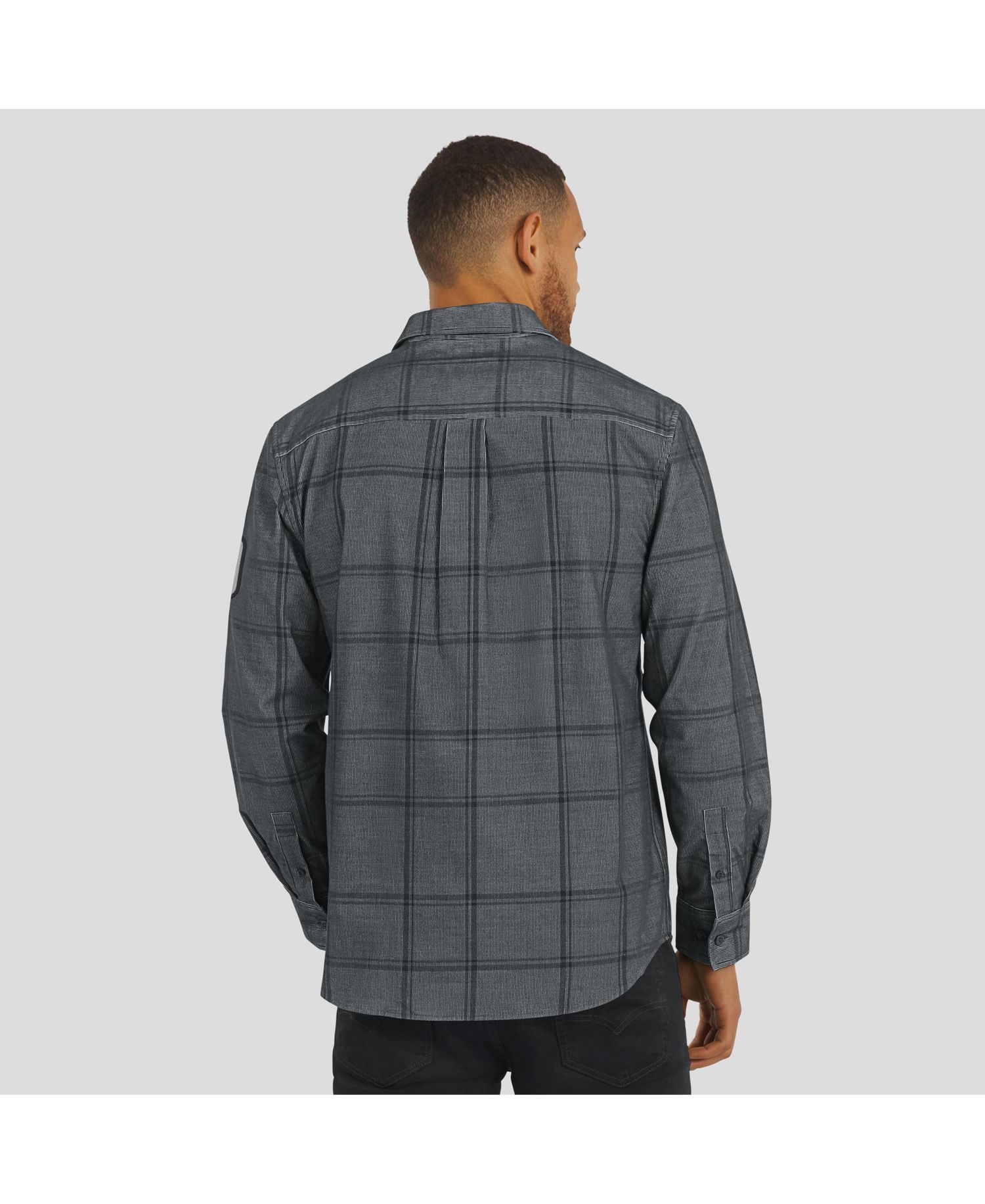Men's Darius Rucker Collection by Fanatics Gray San Diego Padres Thin Wale Corduroy Plaid Button Up Shirt