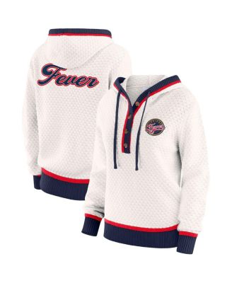 WEAR by Erin Andrews - Women'sCream Indiana Fever Hooded Sweater