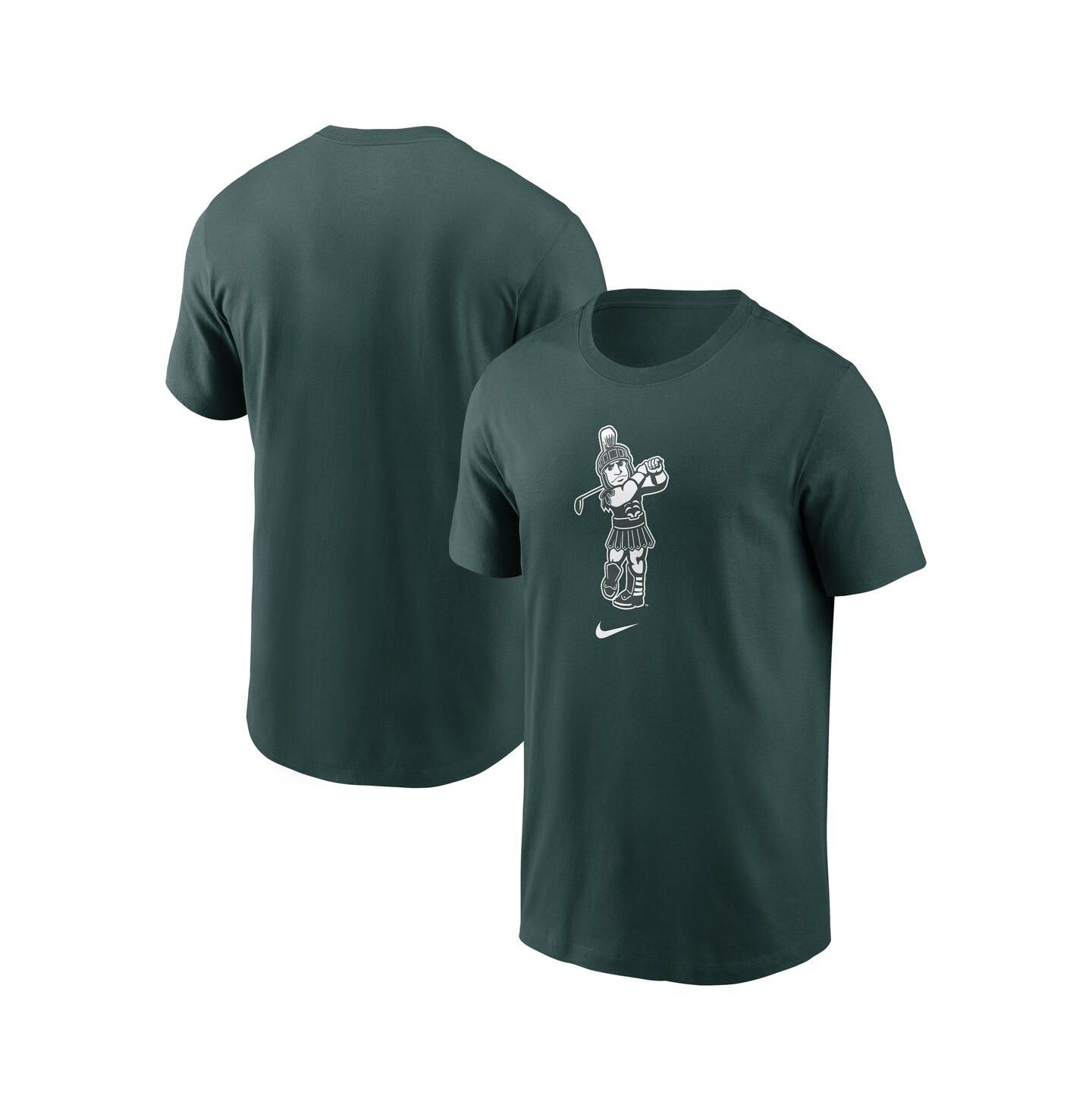 Мужская футболка Nike Green Michigan State Spartans Golf Sparty Sport — фото 1