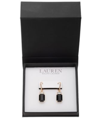 Glass Stone Drop Earrings