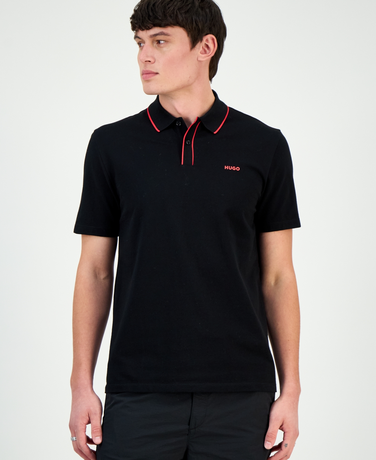 Hugo Boss Men's Dalombi Short Sleeve Button-Placket Polo Shirt
