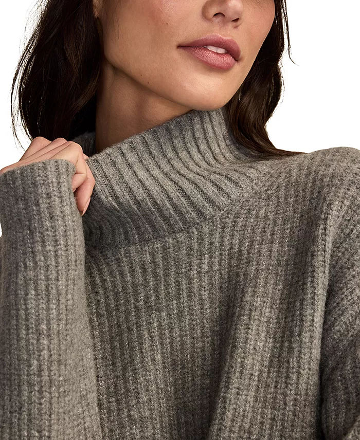 Women's Ribbed Mock-Neck Sweater - thumbnail 2
