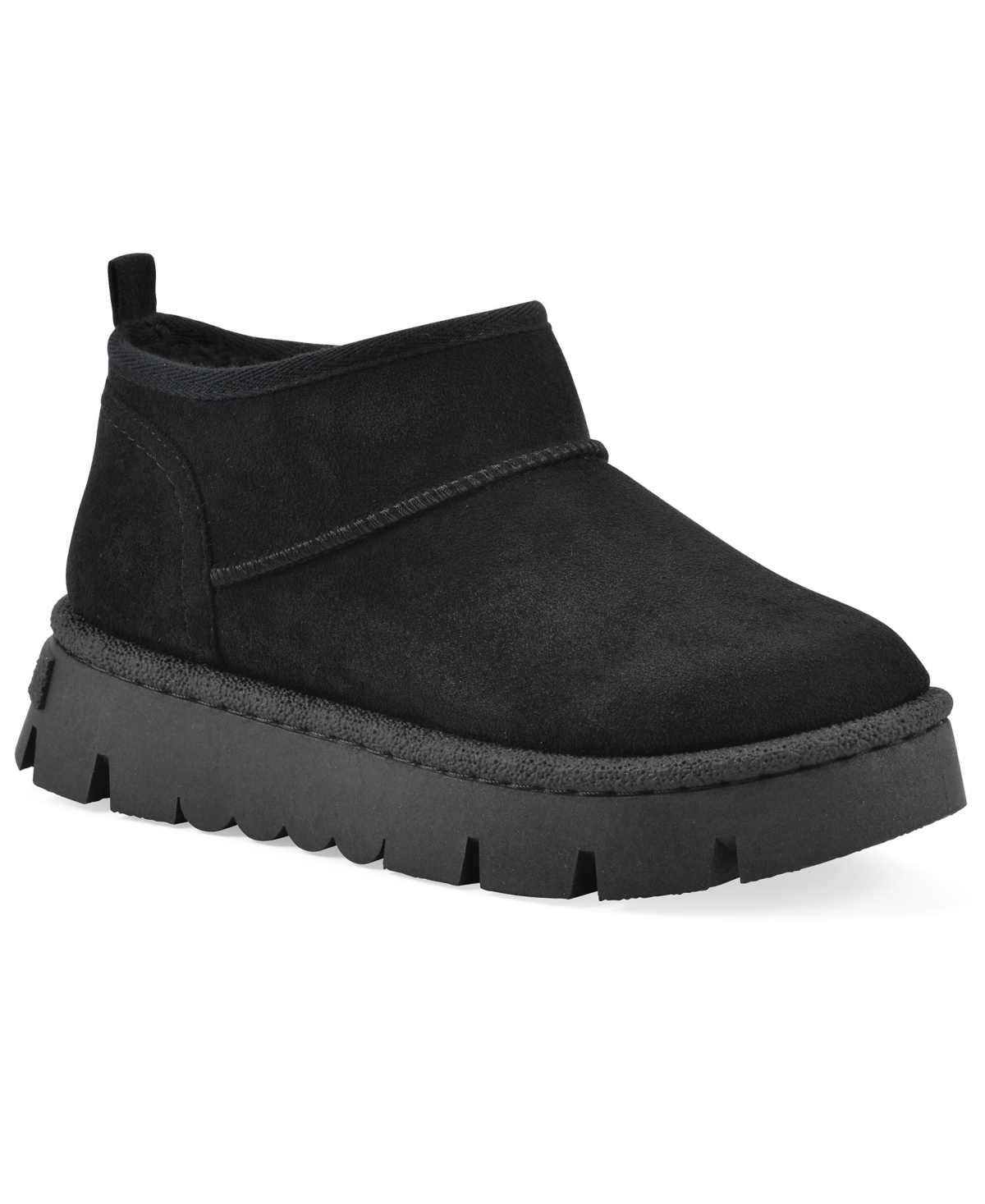 White Mountain Women's Toree Faux Fur Booties In Black