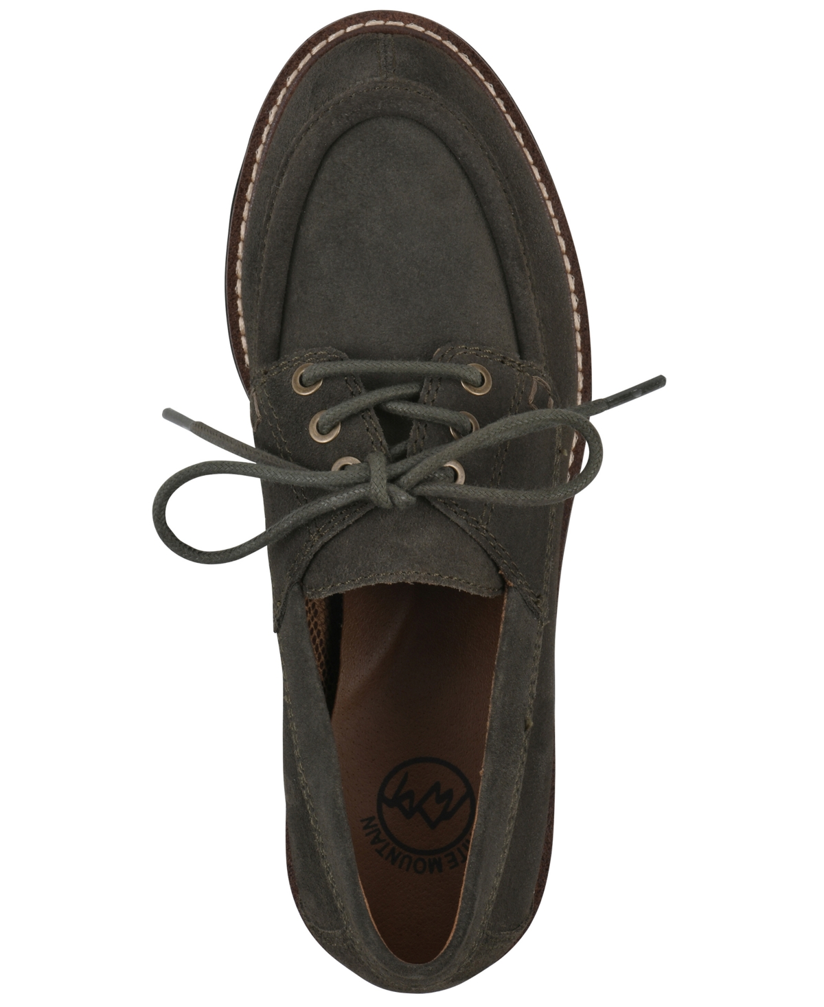 White Mountain Women's Gino Lug Sole Loafers In Green