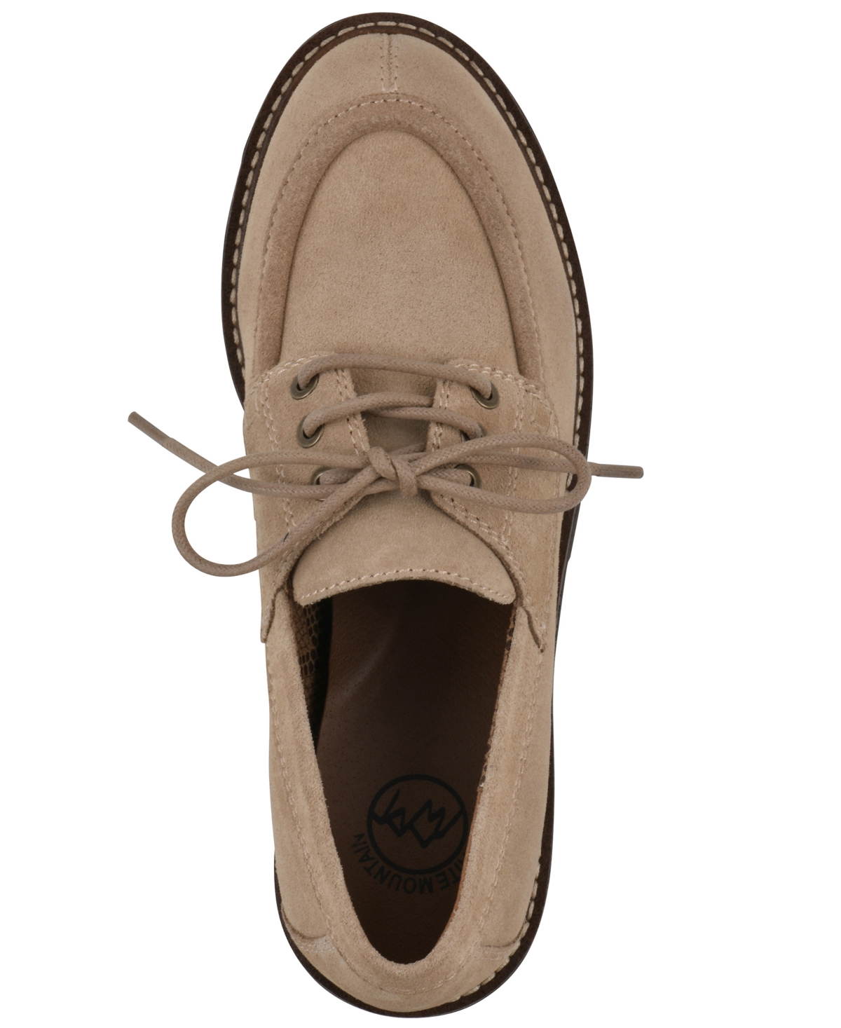 White Mountain Women's Gino Lug Sole Loafers In Brown