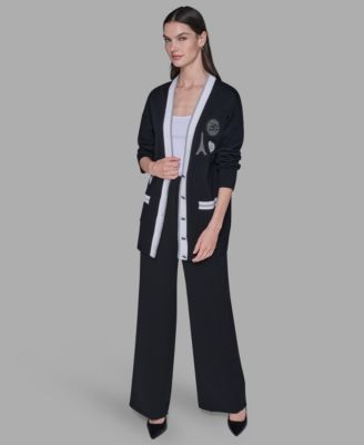 Women's Patch Detail Cardigan Sweater