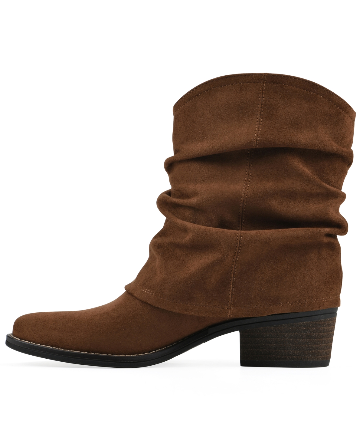 White Mountain Women's Alden Mid Calf Western Booties In Brown