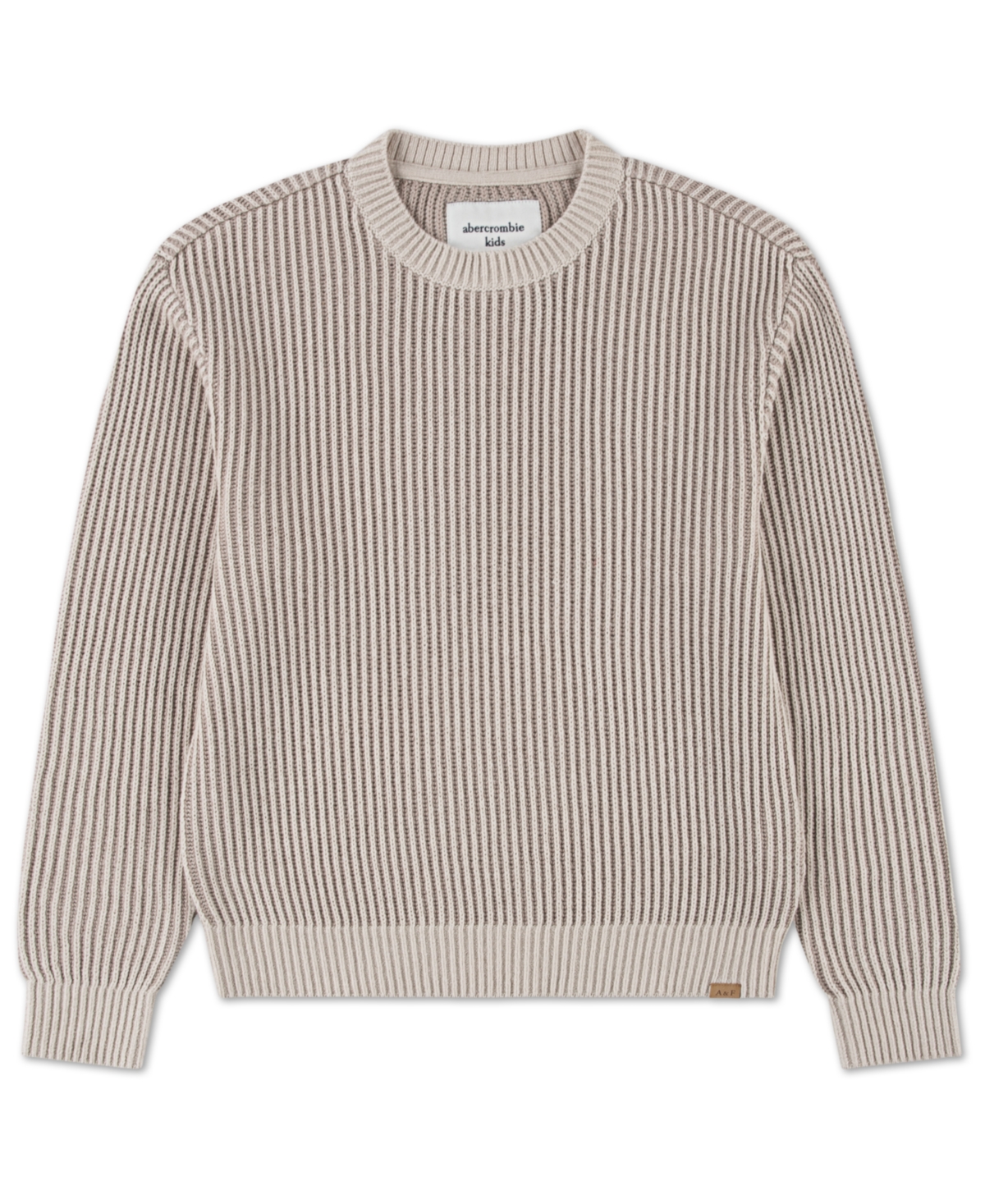 abercrombie kids Little and Big Boys Plated Stitch Crew Sweater
