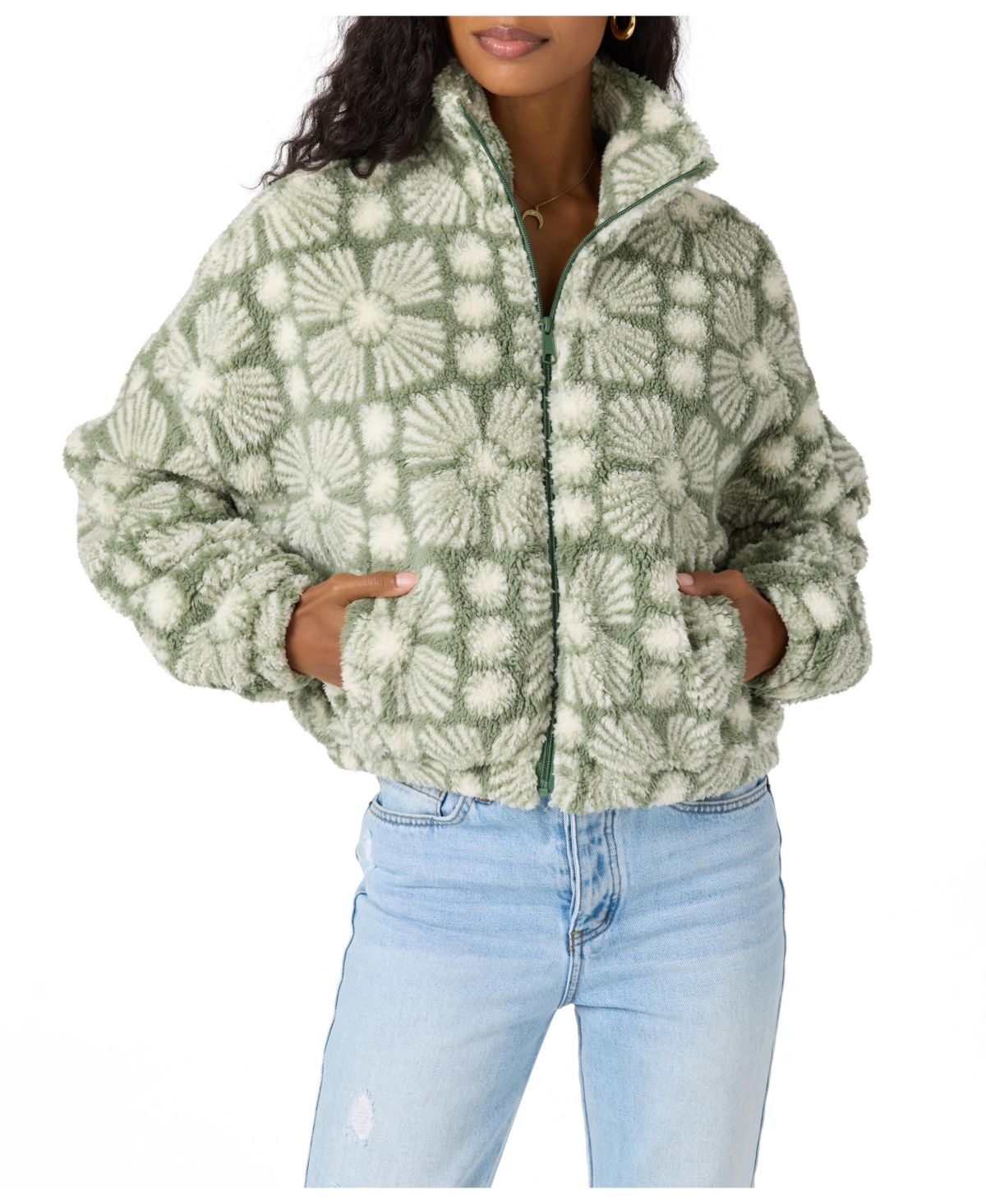 O'neill Cordin Allover Print Fleece Jacket In Multi