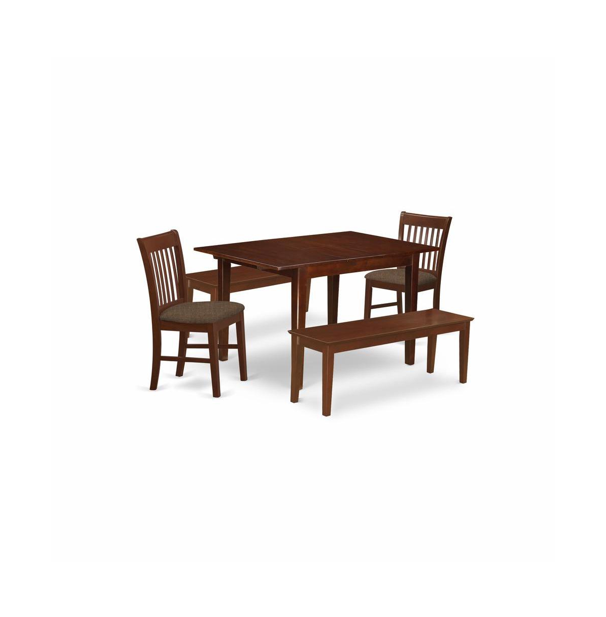 East West Furniture 5 Pc dinette set-small Dining Tables and 4 Kitchen Dining Chairs