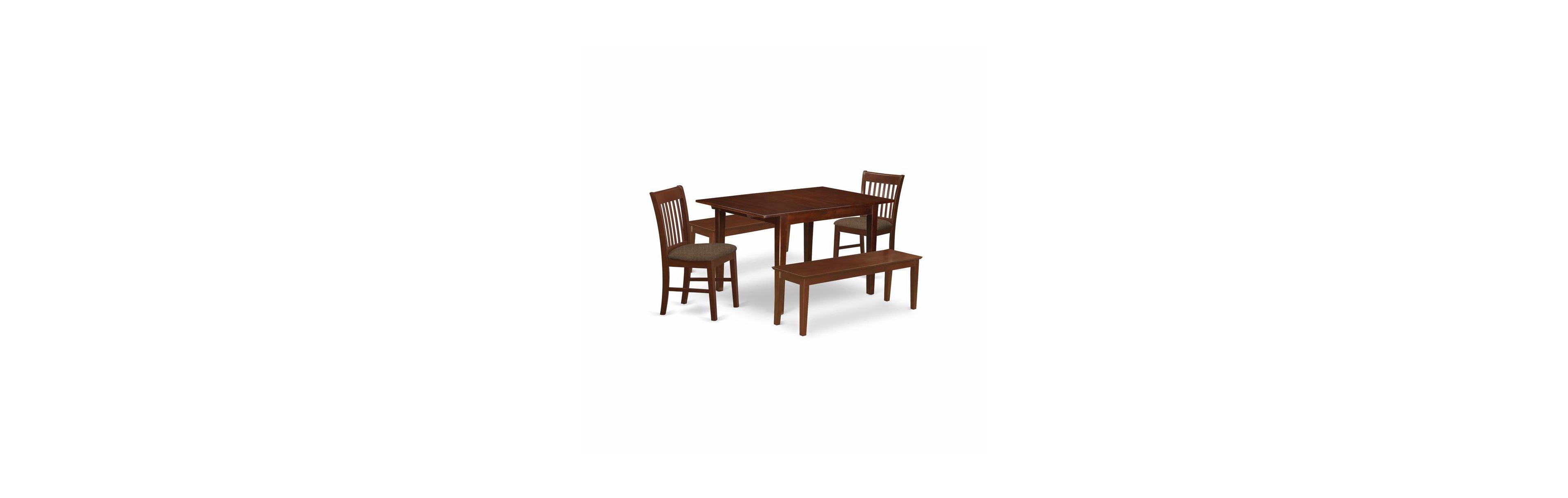 East West Furniture 5 Pc dinette set-small Dining Tables and 4 Kitchen Dining Chairs