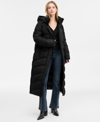Women's Hooded Water-Resistant Maxi Puffer Coat, Macy's Exclusive