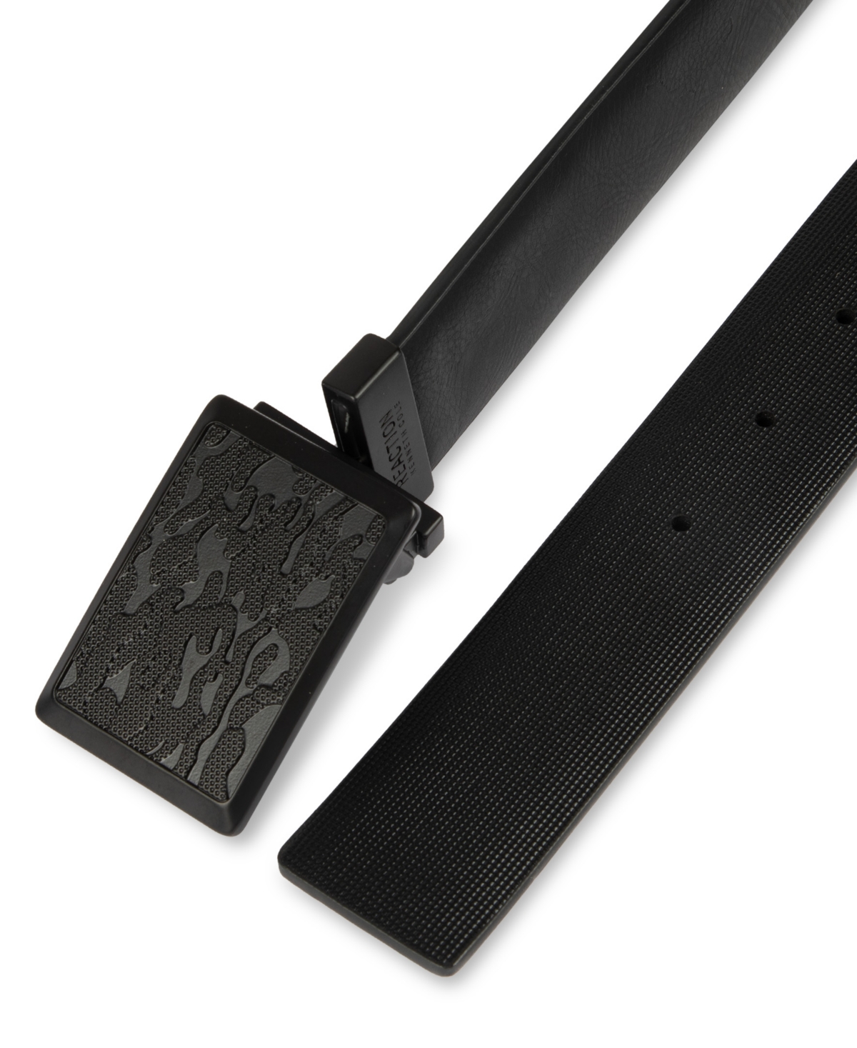 Kenneth Cole Reaction Men's Reversible Compression Plaque Buckle Belt