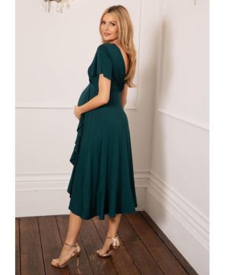 Maternity Waterfall Midi Dress