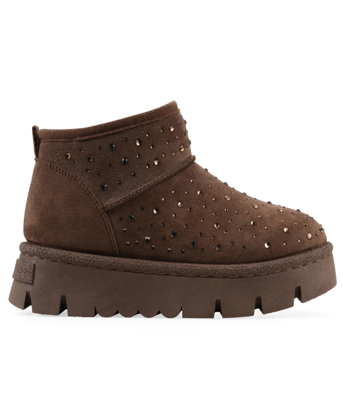 White Mountain Women's Tomas Faux Fur Bootie In Brown