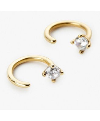 CZ Hoop Earrings - Cassie