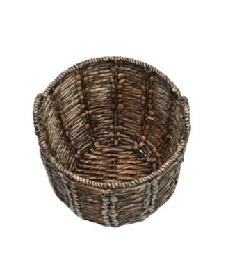 Jonathan Y Laurel 19.49" Bohemian Hand-Woven Abaca Hamper Basket with Handles