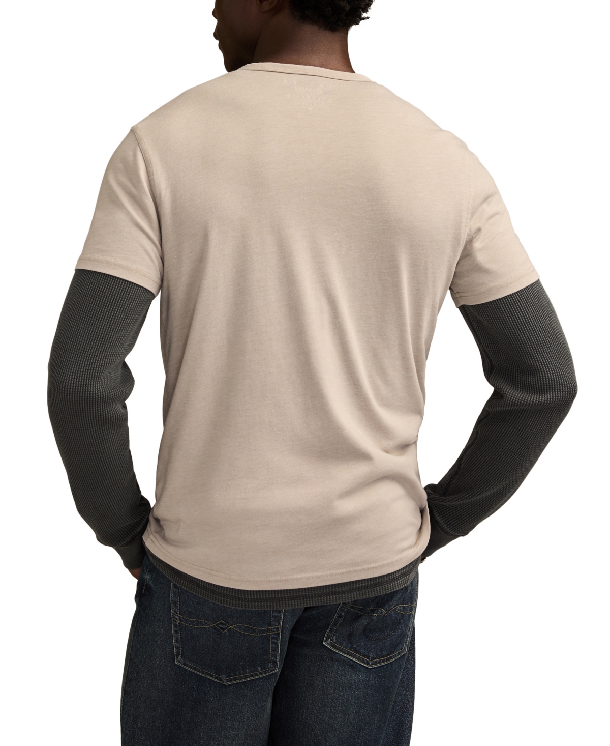 Lucky Brand Men's Venice Burnout Notch Neck Tee T-shirts In Neutral